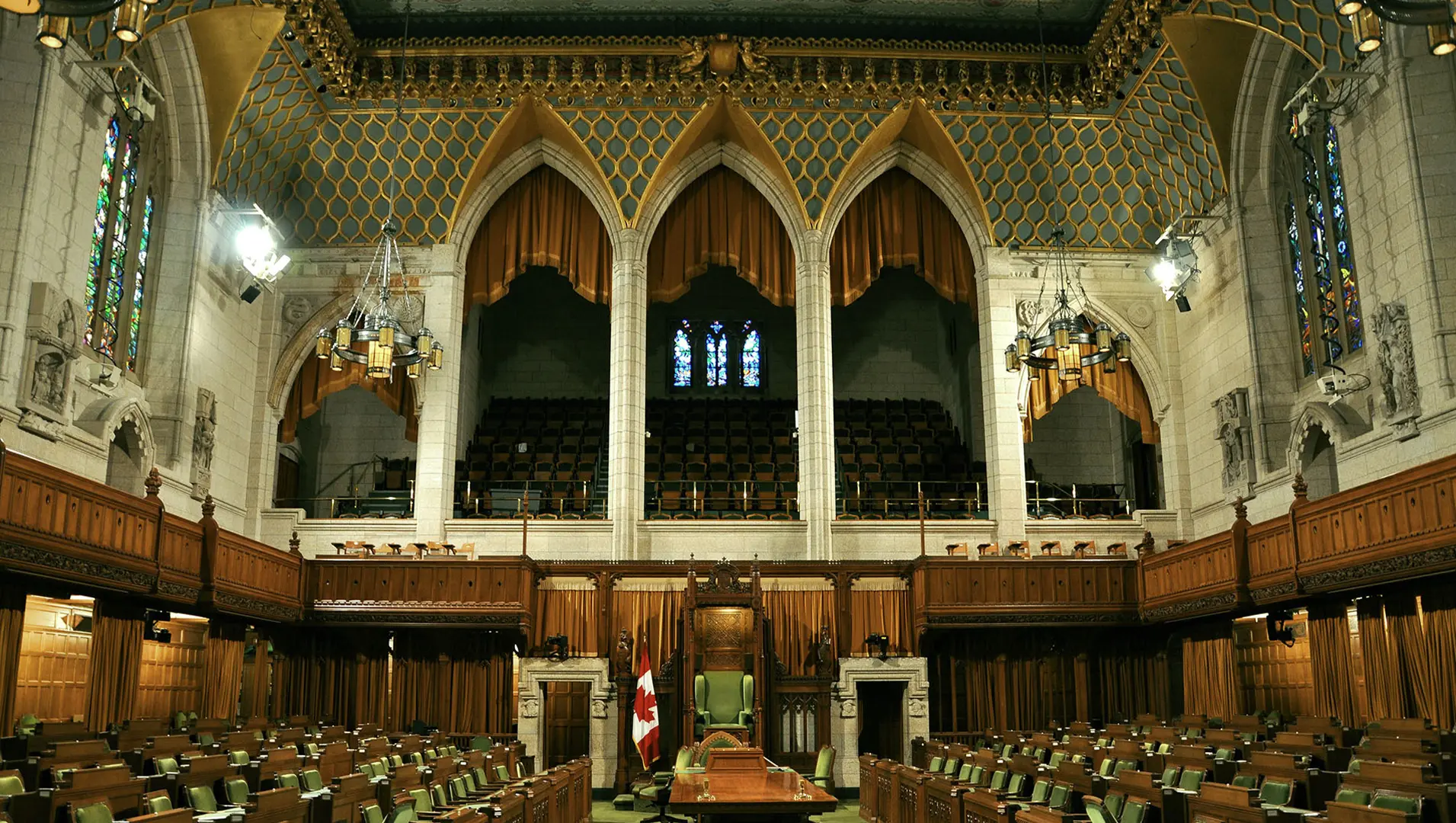 inside court room in canada
