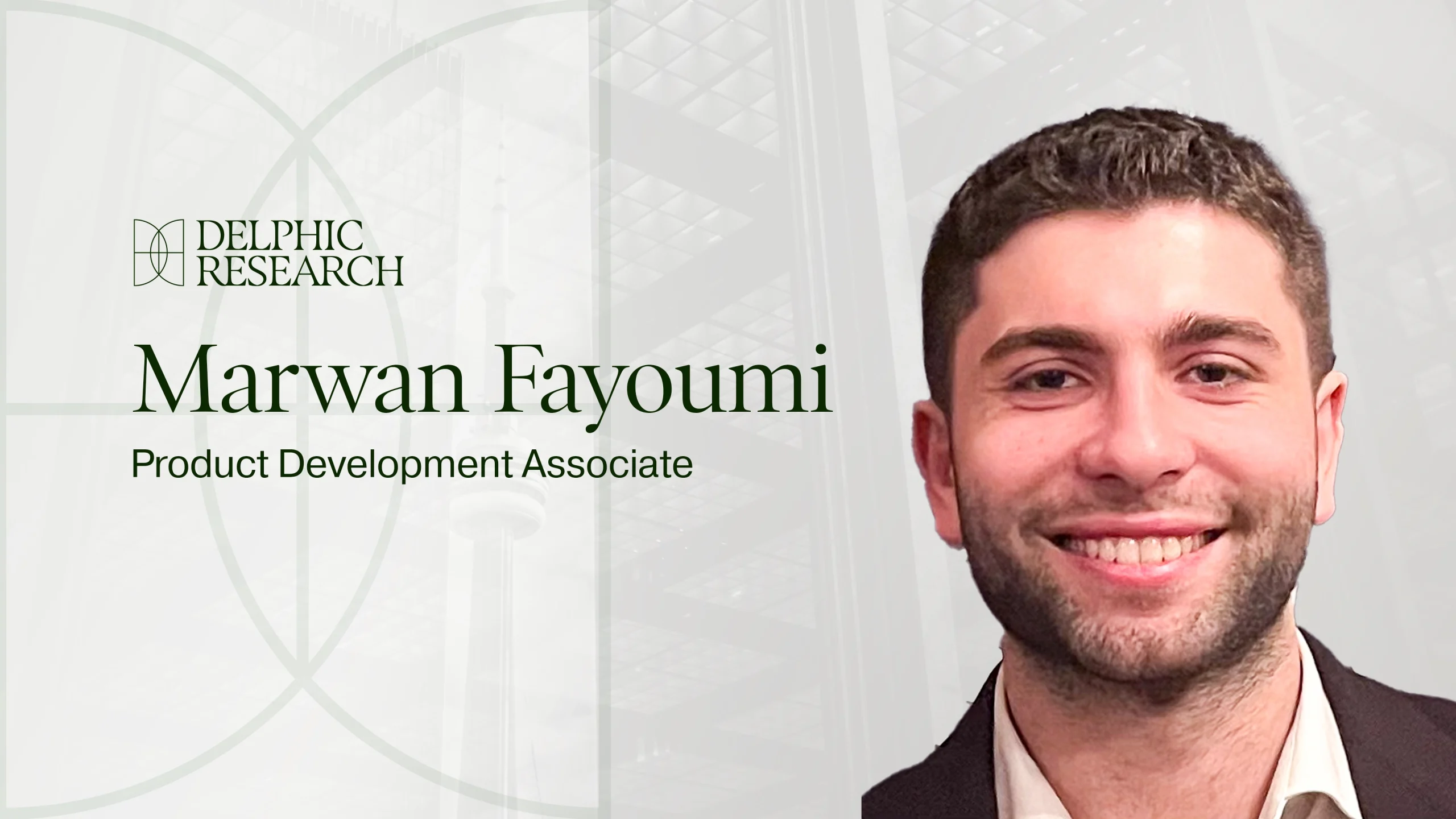 Delphic Research welcomes Marwan El Fayoumi as Product Development Associate for the Delphic Academy