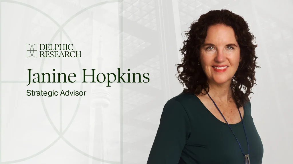 Delphic Research is delighted to welcome Janine Hopkins, MA, as Strategic Advisor.